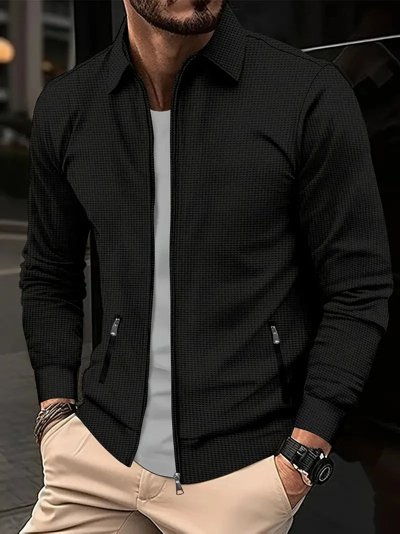 Men's Zip-Up Vest with Stand Collar – Lightweight Everyday Layer