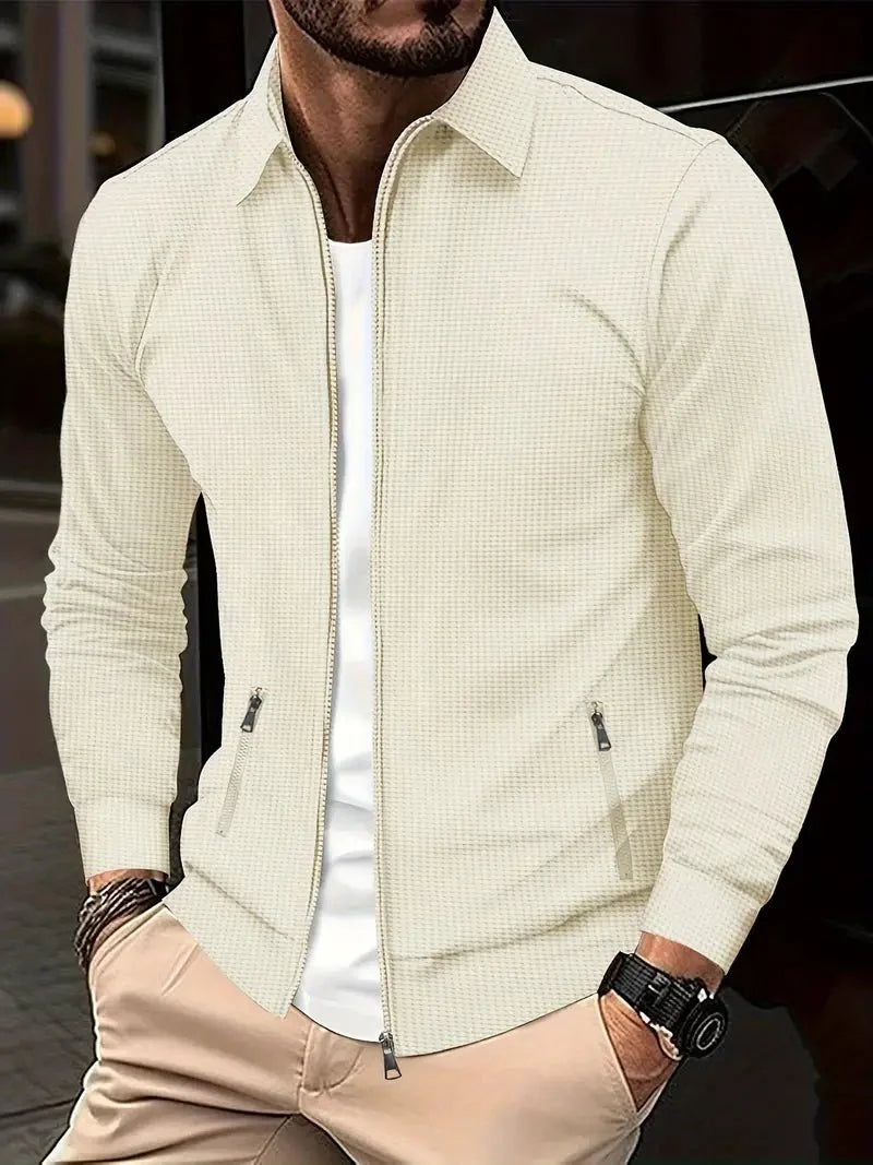 Men's Zip-Up Vest with Stand Collar – Lightweight Everyday Layer