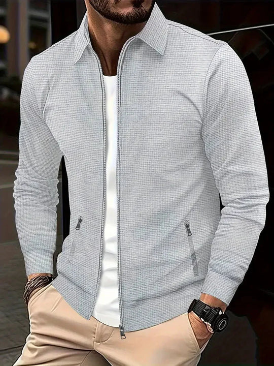 Men's Zip-Up Vest with Stand Collar – Lightweight Everyday Layer