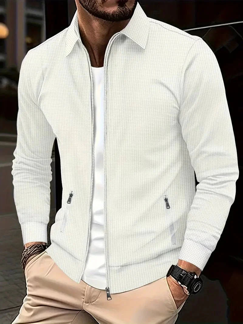 Men's Zip-Up Vest with Stand Collar – Lightweight Everyday Layer