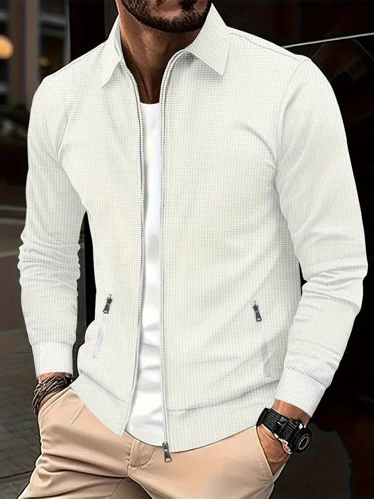 Men's Zip-Up Vest with Stand Collar – Lightweight Everyday Layer
