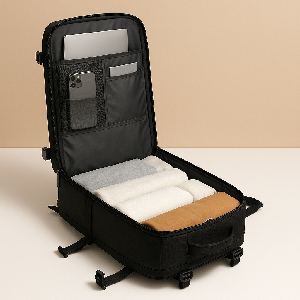 Expandable Travel Backpack – Carry-On Compatible Design