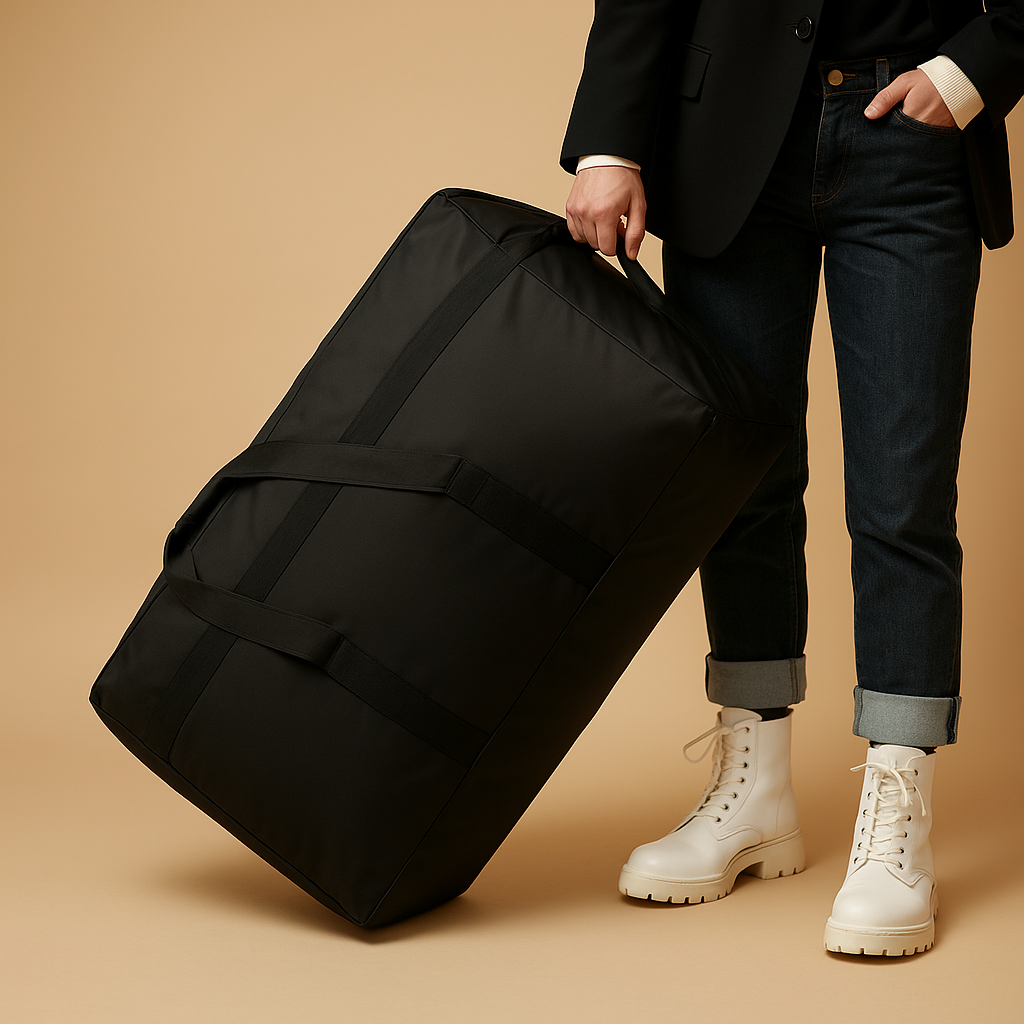 Expandable Travel Duffle Bag with Wheels – Large Capacity Rolling Carry