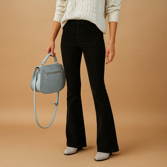 Women’s Flared Corduroy Pants – Retro Style & Comfortable Fit