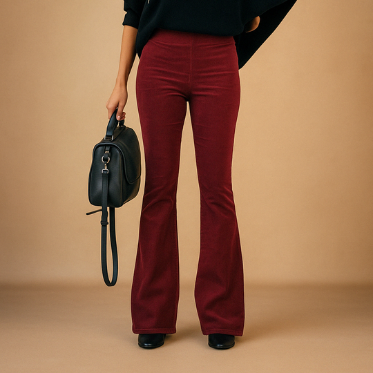 Women’s Flared Corduroy Pants – Retro Style & Comfortable Fit