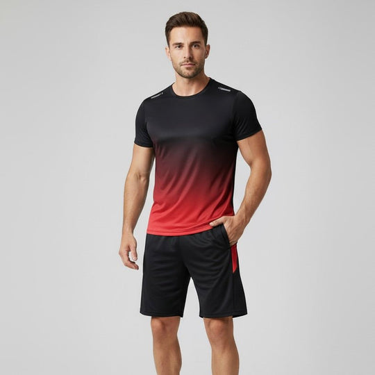 Men's Gym Set – Breathable Quick-Dry T-Shirt and Training Shorts