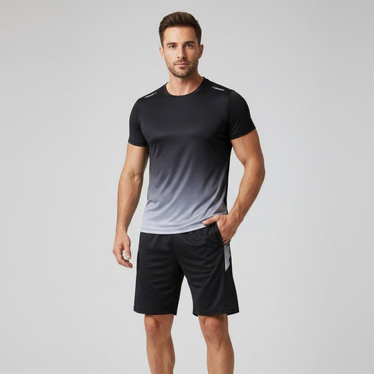 Men's Gym Set – Breathable Quick-Dry T-Shirt and Training Shorts