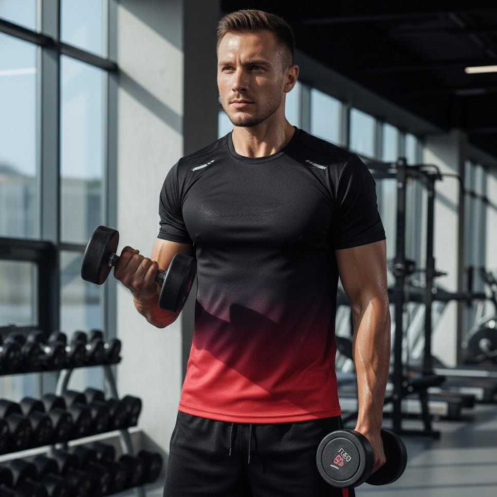 Men's Gym Set – Breathable Quick-Dry T-Shirt and Training Shorts
