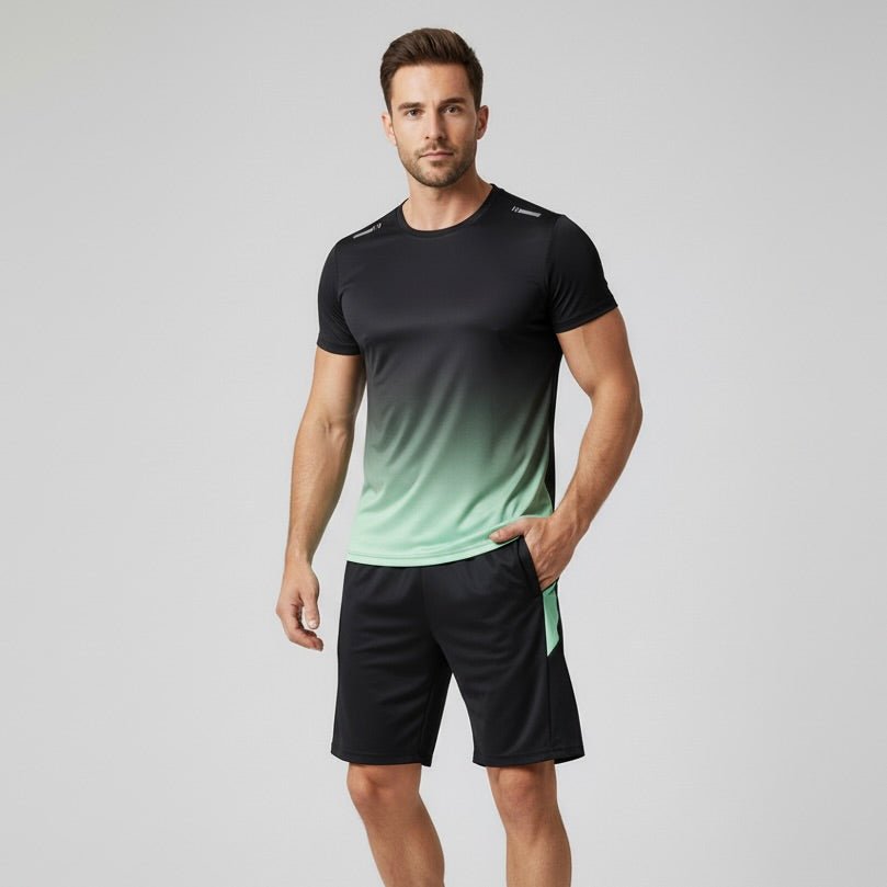Men's Gym Set – Breathable Quick-Dry T-Shirt and Training Shorts