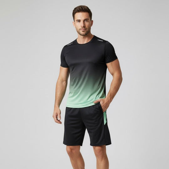 Men's Gym Set – Breathable Quick-Dry T-Shirt and Training Shorts
