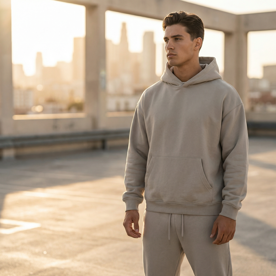 Men's Oversized Hoodie and Jogger Set — Relaxed Fit Casual Tracksuit