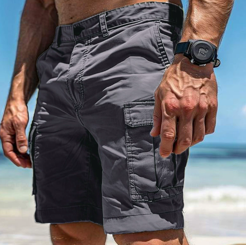 Men’s Classic Cargo Shorts with Side Pockets – Regular Fit & Practical Style