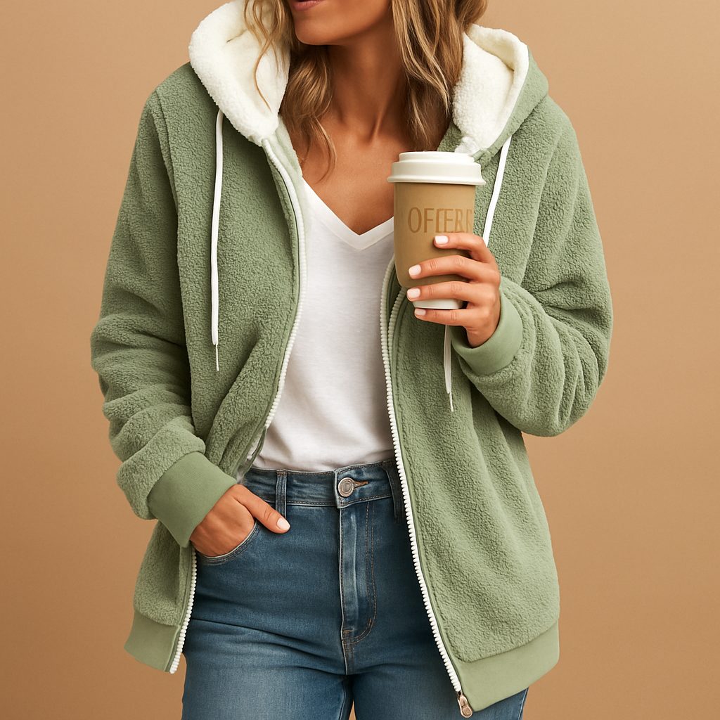 Women's Hooded Fleece Vest | Long Relaxed Fit with Open Front Design