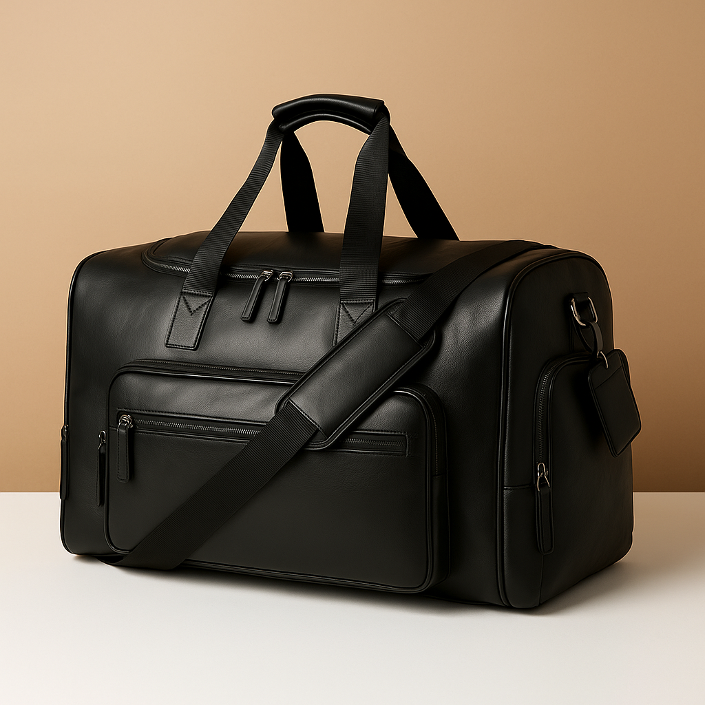 Leather Travel Duffle Bag with Compartments – Organised Everyday Carry