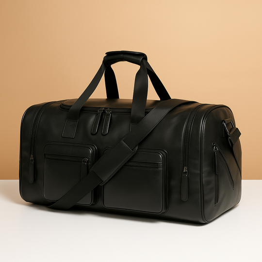Leather Travel Duffle Bag with Compartments – Organised Everyday Carry