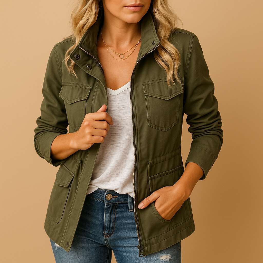 Women’s Lightweight Zip-Up Jacket – Slim & Versatile for Everyday Wear