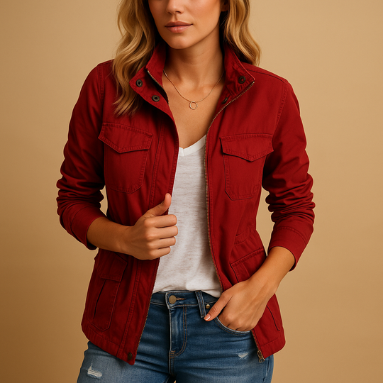 Women’s Lightweight Zip-Up Jacket – Slim & Versatile for Everyday Wear