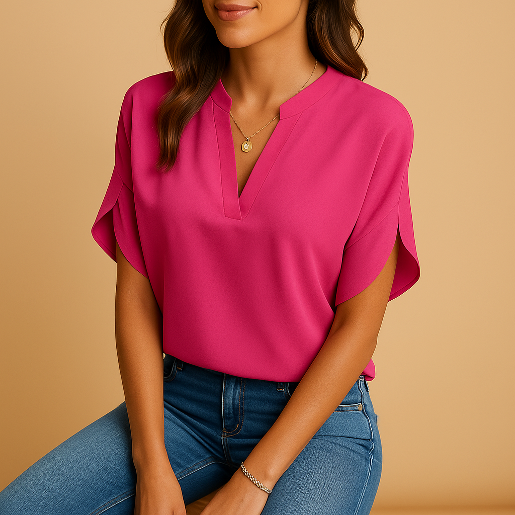Women’s Lightweight Elegant Blouse – Loose Fit for Everyday Wear