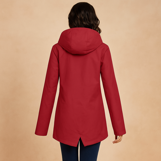 Women’s Long Waterproof Raincoat with Hood – Full Coverage for Everyday Wear