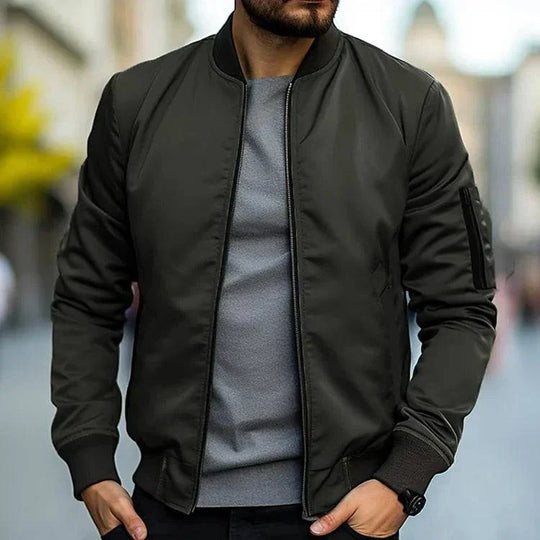Men's Zip-Up Bomber Jacket | Classic Everyday Style