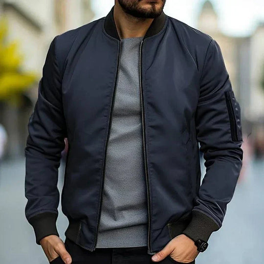 Men's Zip-Up Bomber Jacket | Classic Everyday Style