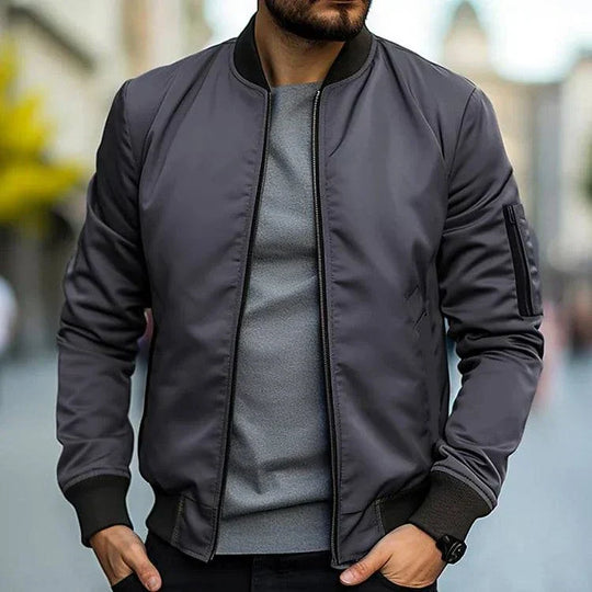 Men's Zip-Up Bomber Jacket | Classic Everyday Style