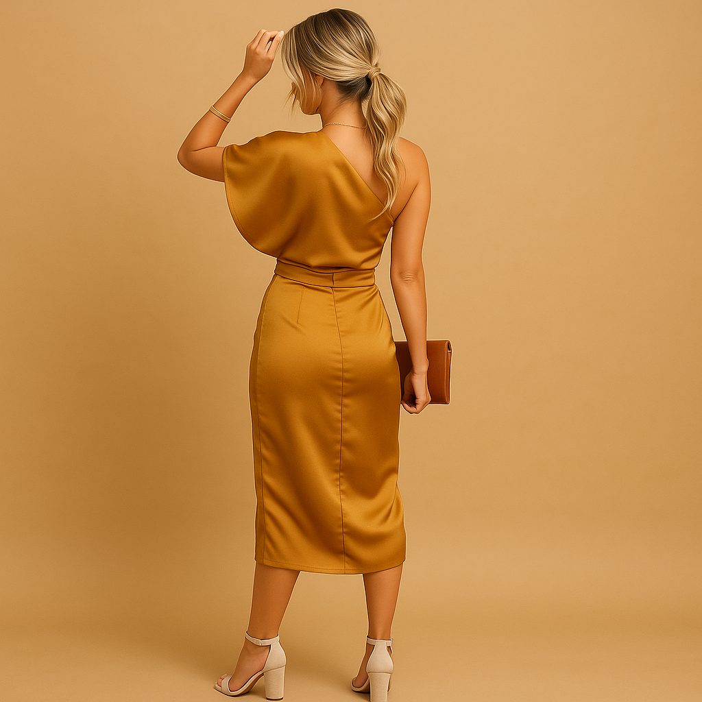 Women’s Minimalist Elegant Dress – Slim Fit for Refined Everyday Wear