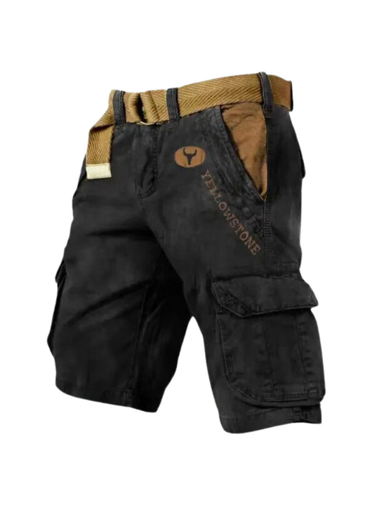 Men’s Multifunctional Cargo Shorts – Classic Fit & Practical Design