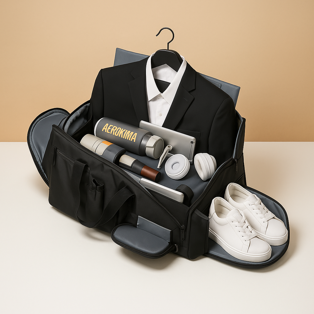 Garment Duffle Bag with Shoe Compartment – Organised Travel Carry