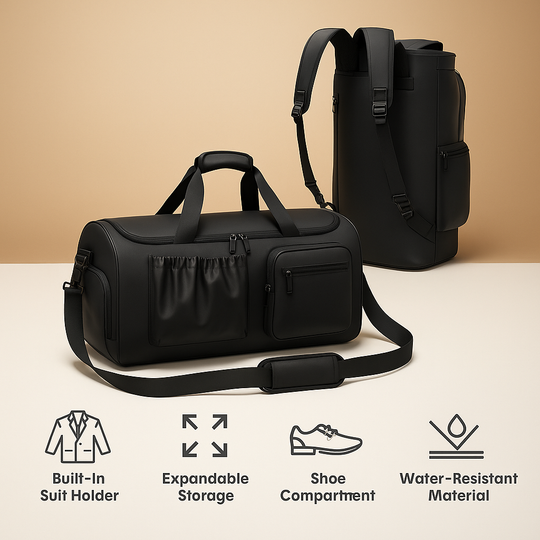 Garment Duffle Bag with Shoe Compartment – Organised Travel Carry