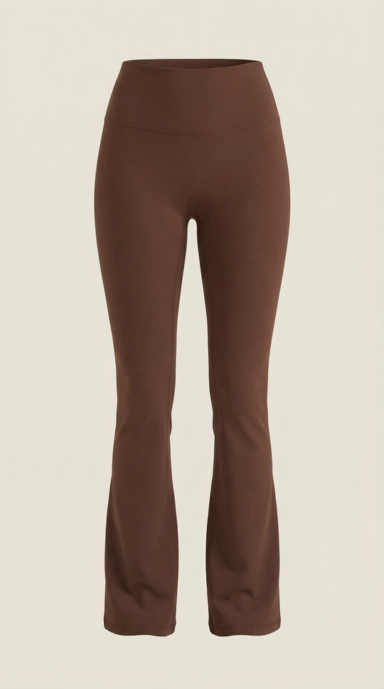 Women's High Waist Flared Leggings – Four-Way Stretch, Compression Fit