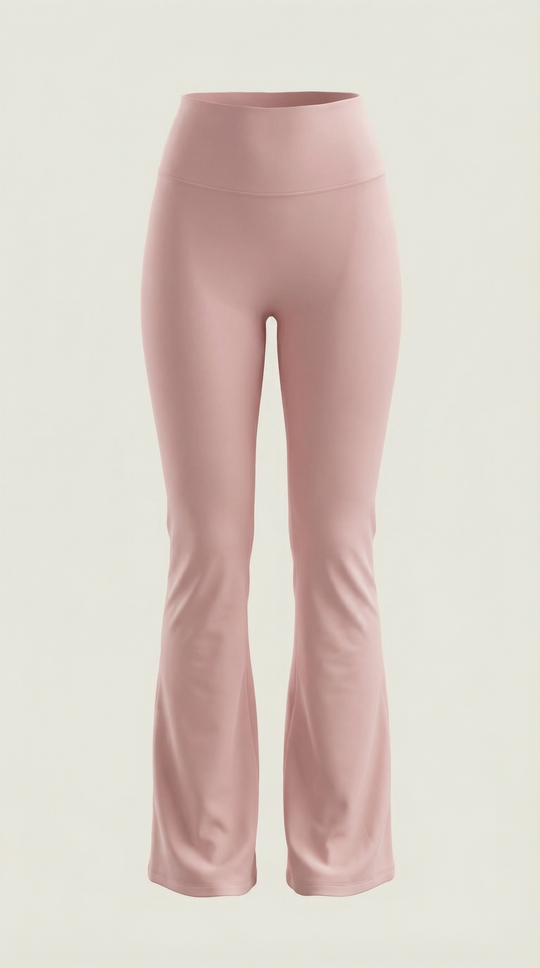 Women's High Waist Flared Leggings – Four-Way Stretch, Compression Fit