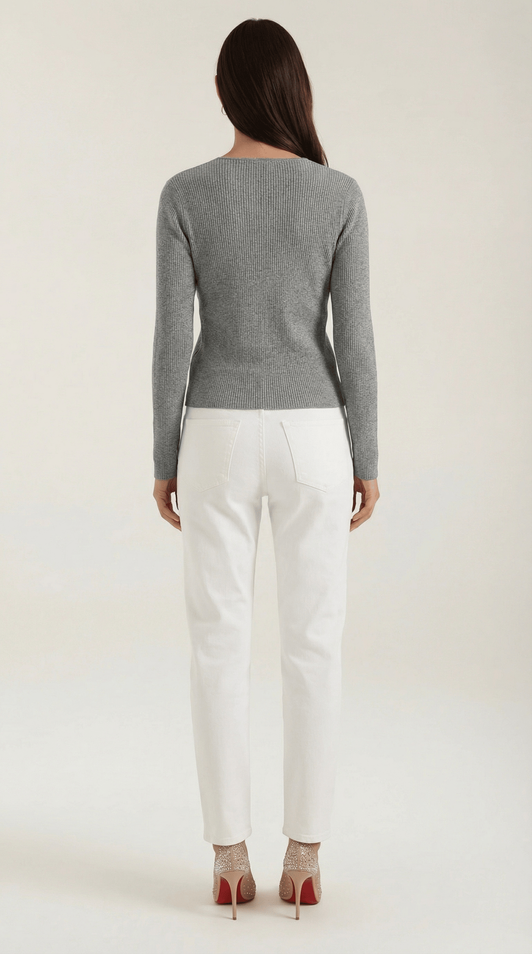 Women's Ribbed V-Neck Sweater | Timeless Style for Everyday Wear