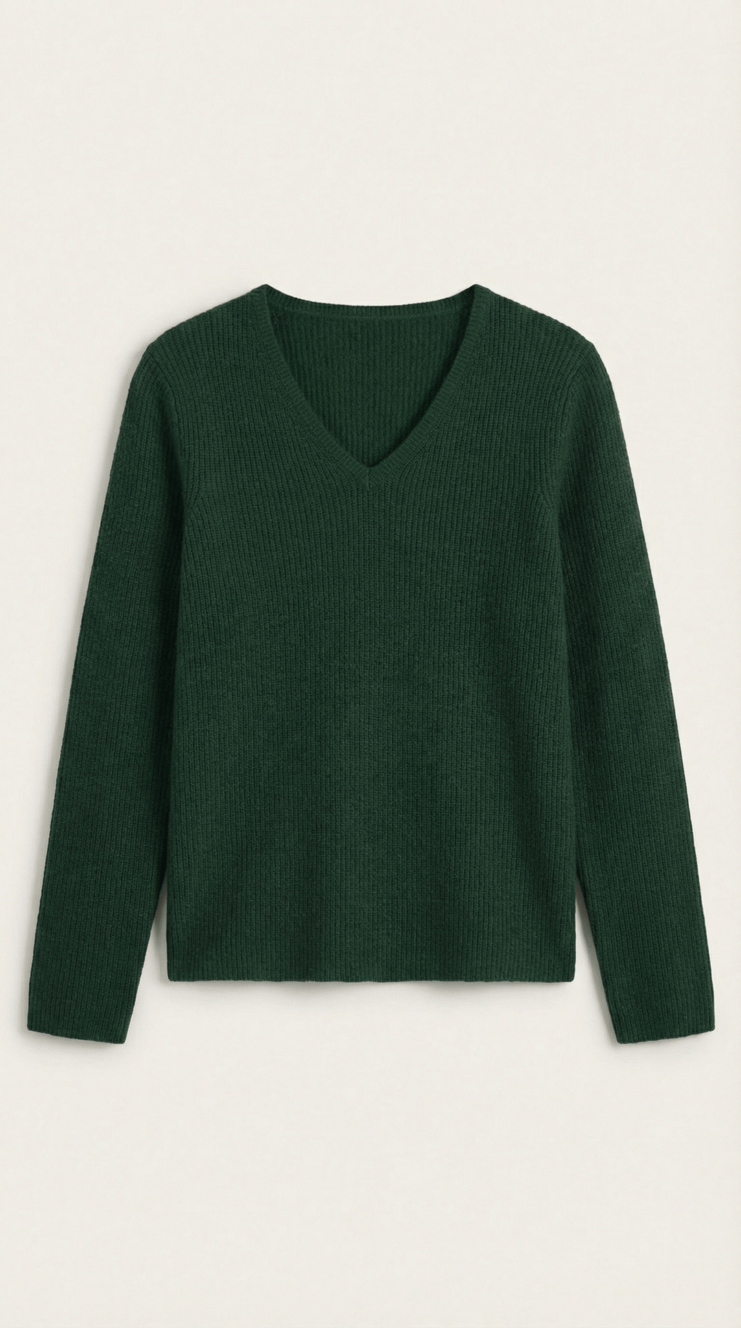 Women's Ribbed V-Neck Sweater | Timeless Style for Everyday Wear