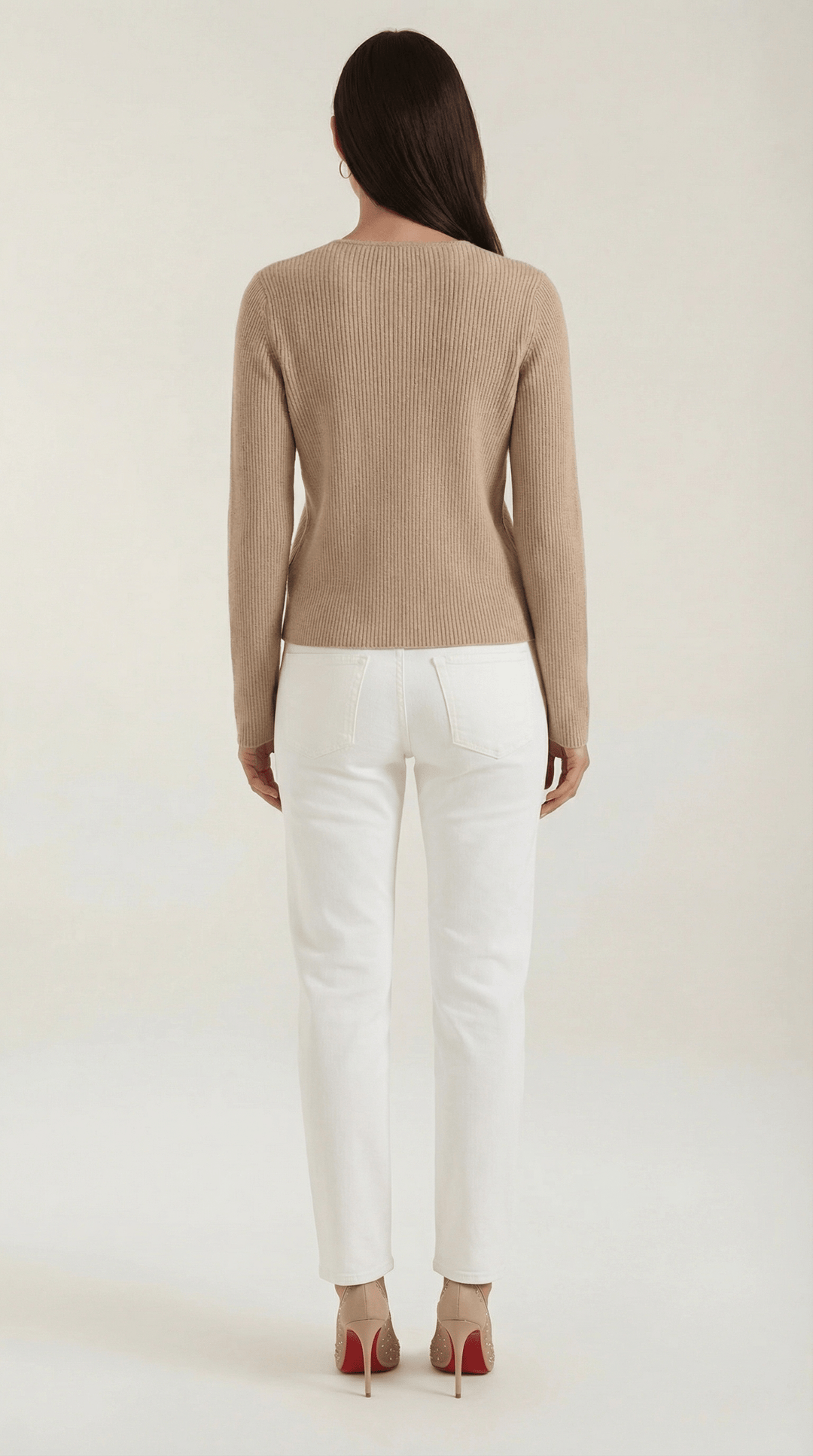 Women's Ribbed V-Neck Sweater | Timeless Style for Everyday Wear