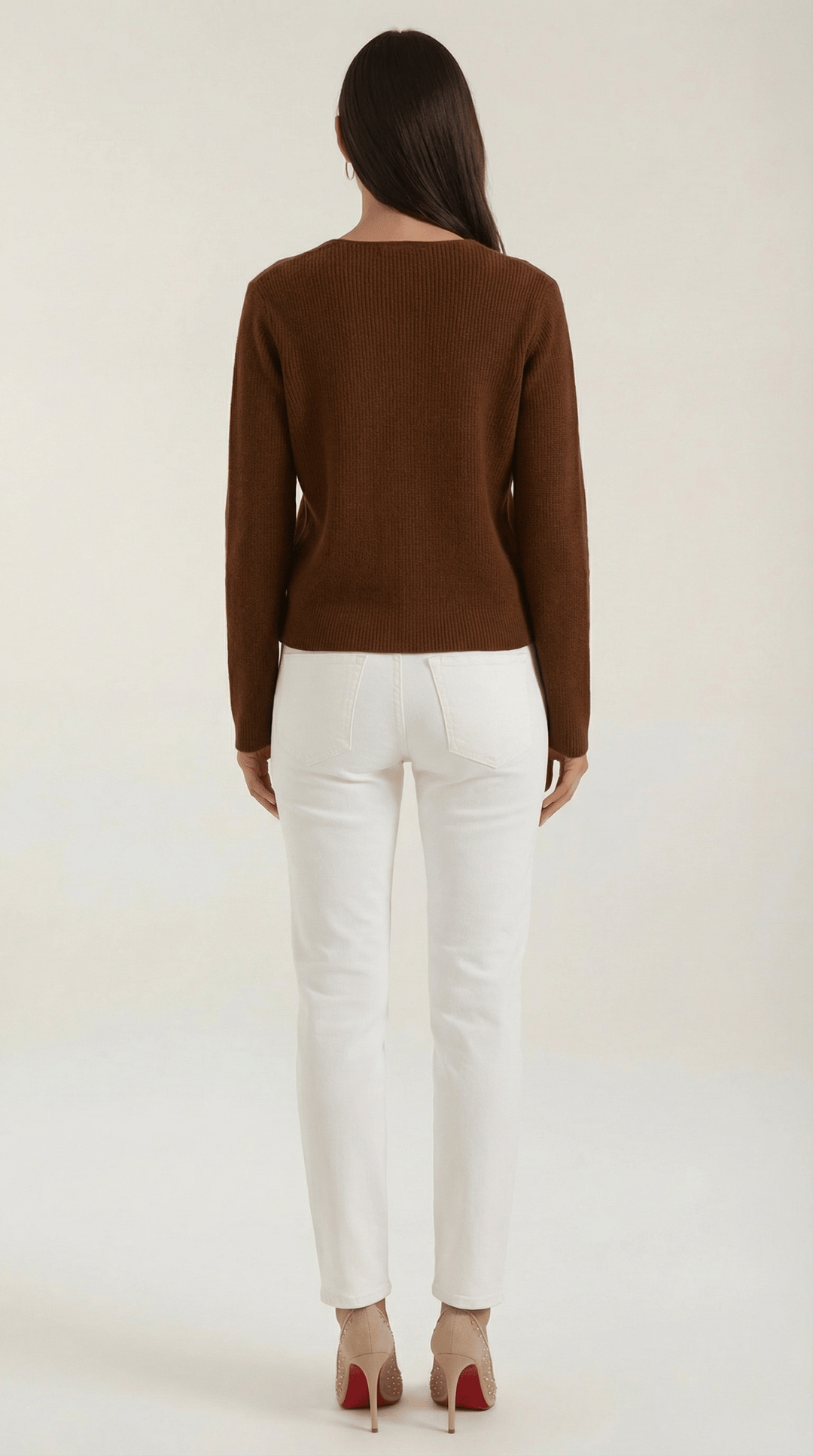 Women's Ribbed V-Neck Sweater | Timeless Style for Everyday Wear