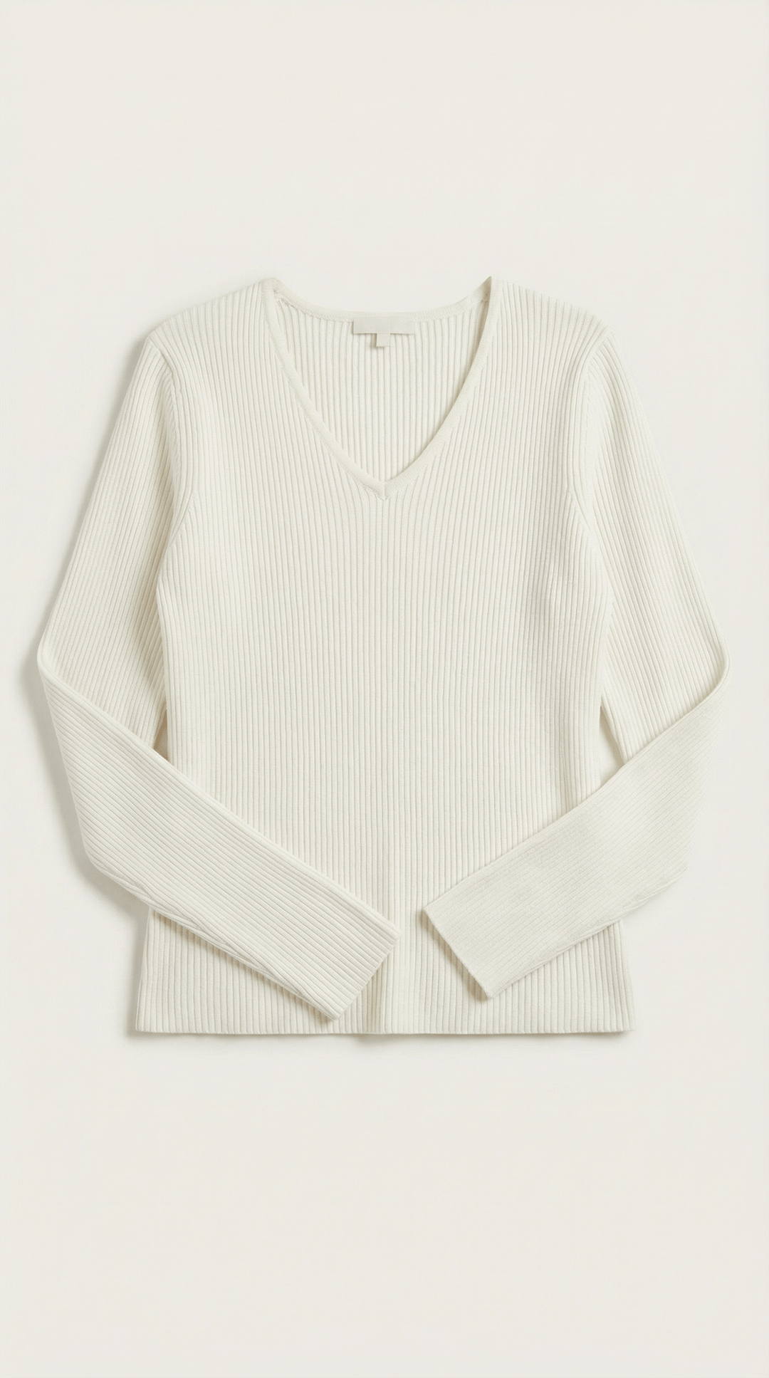 Women's Ribbed V-Neck Sweater | Timeless Style for Everyday Wear