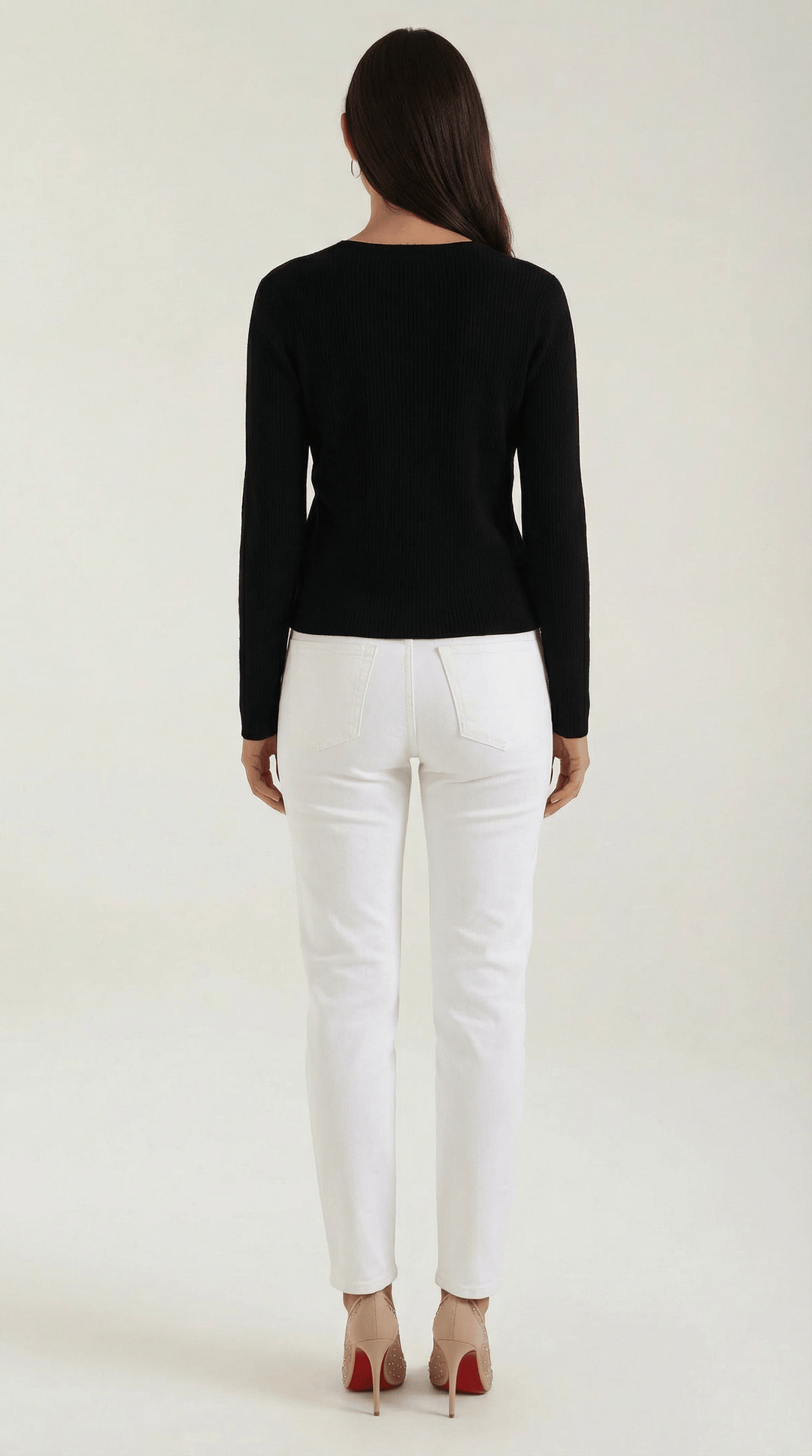 Women's Ribbed V-Neck Sweater | Timeless Style for Everyday Wear