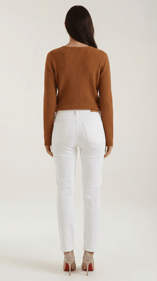 Women's Ribbed V-Neck Sweater | Timeless Style for Everyday Wear