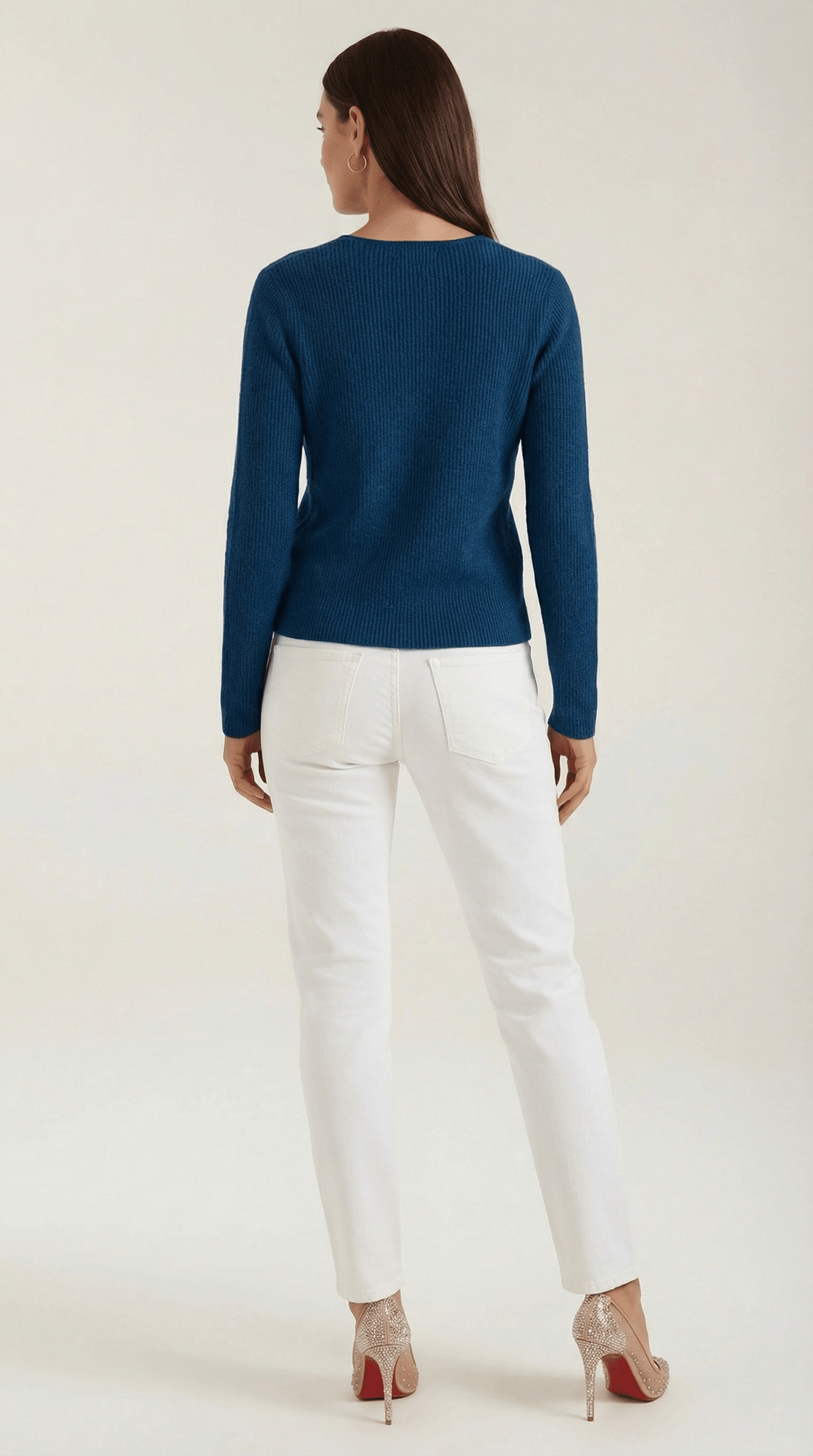 Women's Ribbed V-Neck Sweater | Timeless Style for Everyday Wear