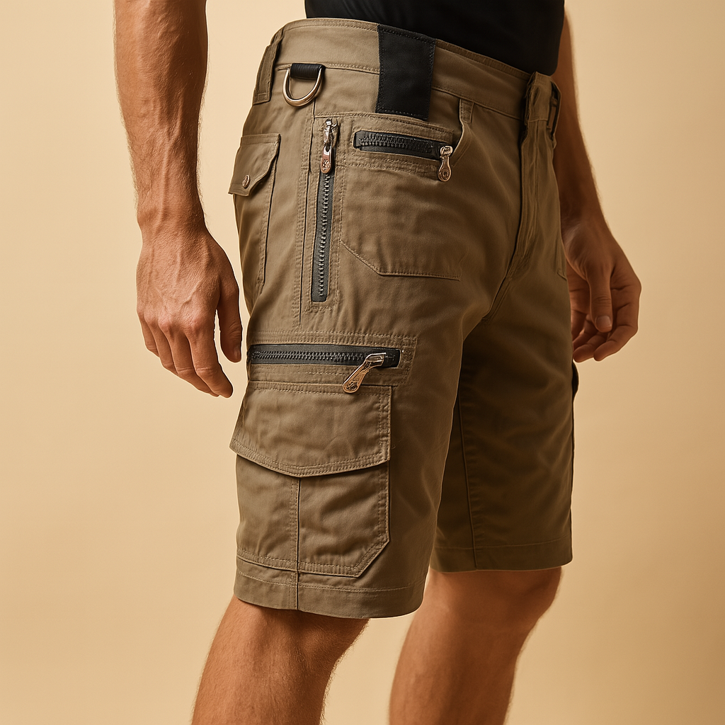 Men’s Short Cargo Shorts with Pockets – Relaxed & Practical Everyday Wear