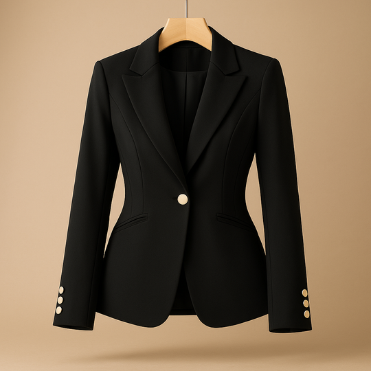Women’s Slim Fit Blazer with Lapel Collar – Lightweight & Versatile