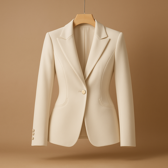 Women’s Slim Fit Blazer with Lapel Collar – Lightweight & Versatile