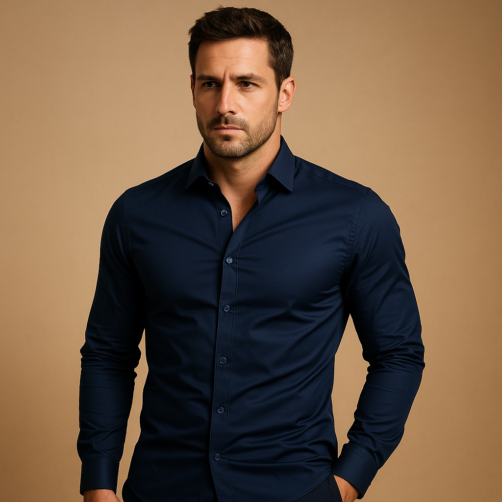 Men’s Slim Fit Cotton Shirt – Tailored Everyday Style for Work & Casual Wear
