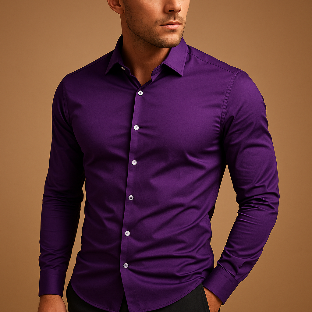 Men’s Slim Fit Cotton Shirt – Tailored Everyday Style for Work & Casual Wear