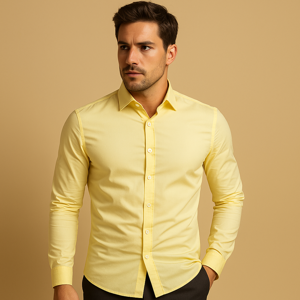 Men’s Slim Fit Cotton Shirt – Tailored Everyday Style for Work & Casual Wear