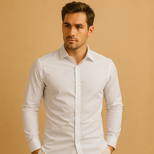 Men’s Slim Fit Cotton Shirt – Tailored Everyday Style for Work & Casual Wear