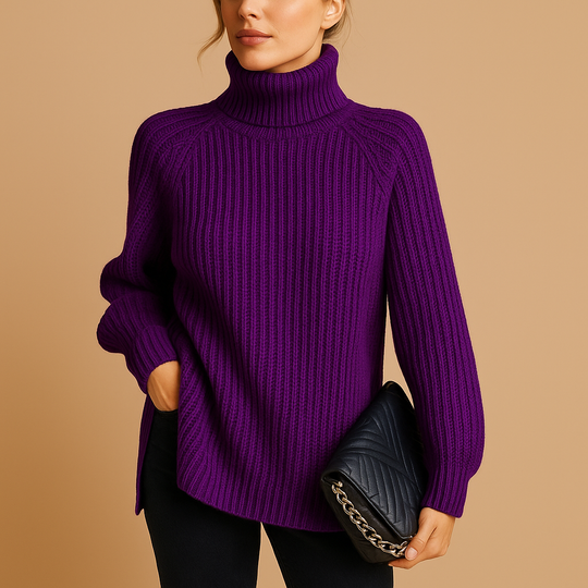 Women’s Soft Turtleneck Sweater – Elegant Fit for Cooler Seasons