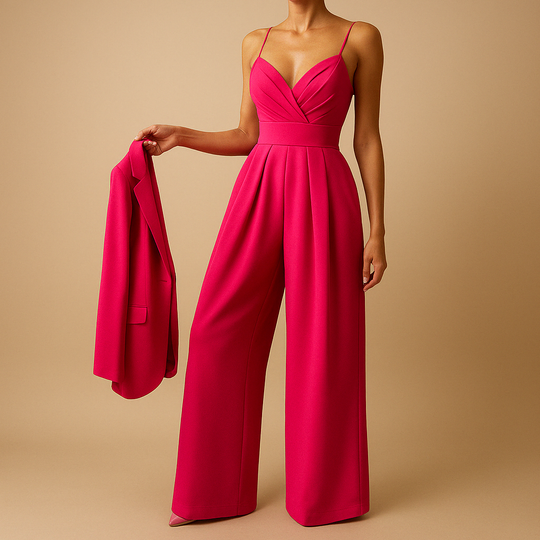Women’s Summer Jumpsuit with Adjustable Straps – Lightweight & Versatile Style