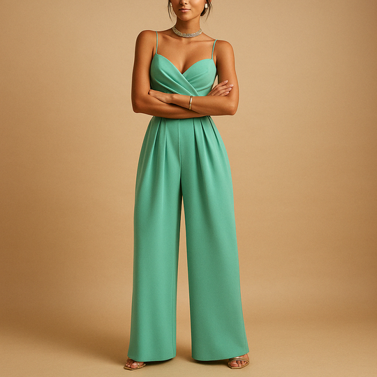 Women’s Summer Jumpsuit with Adjustable Straps – Lightweight & Versatile Style